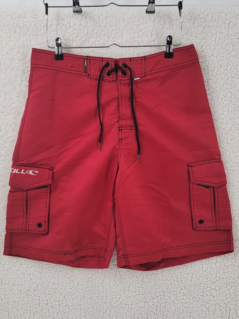 O'neill Mens Red Beach Swimming Board Shorts Size 34